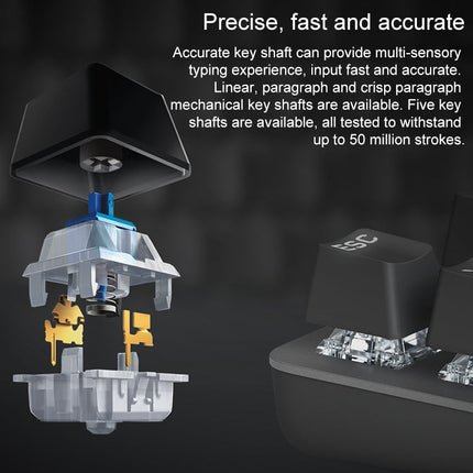 Logitech K845 CHERRY Blue Axis Backlit Mechanical Wired Keyboard, Cable Length: 1.8m, CHERRY Blue Axis