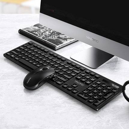 YINDIAO V3 Max Business Office Silent Wireless Keyboard Mouse Set