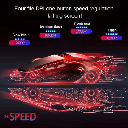 YINDIAO 6 Keys Gaming Office USB Mute Mechanical Wired Mouse, Mute Mouse(Black)