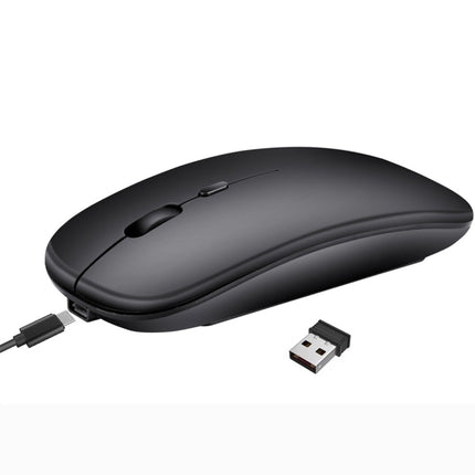 HXSJ M90 2.4GHz Ultrathin Mute Rechargeable Dual Mode Wireless Bluetooth Notebook PC Mouse