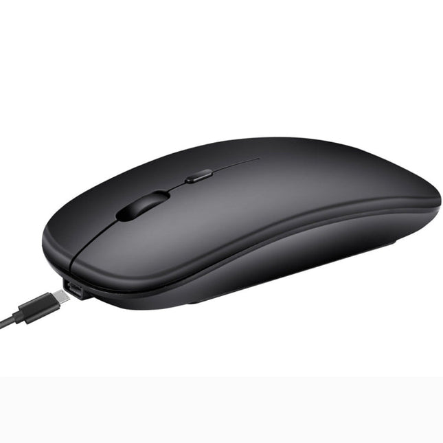 HXSJ M90 2.4GHz Ultrathin Mute Rechargeable Dual Mode Wireless Bluetooth Notebook PC Mouse