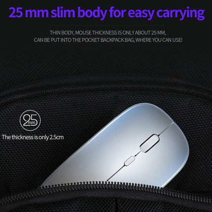 YINDIAO A2 2.4GHz 1600DPI 3-modes Adjustable Wireless Silent Mouse, Battery Powered, Battery ver.