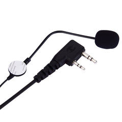 2 Pin PTT Adjustable Volume Motorcycle Helmet Headset Microphone for BAOFENG Radio Walkie Talkie