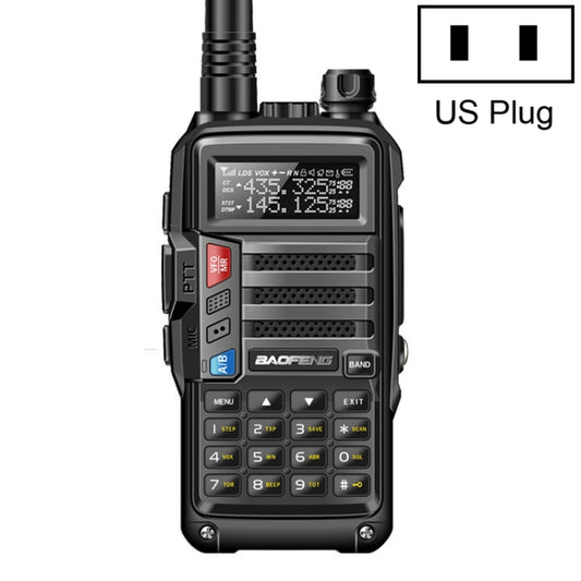 Baofeng BF-UV5R Plus S9 FM Interphone Handheld Walkie Talkie, US Plug, Black, US Plug, Red, US Plug, Silver, US Plug