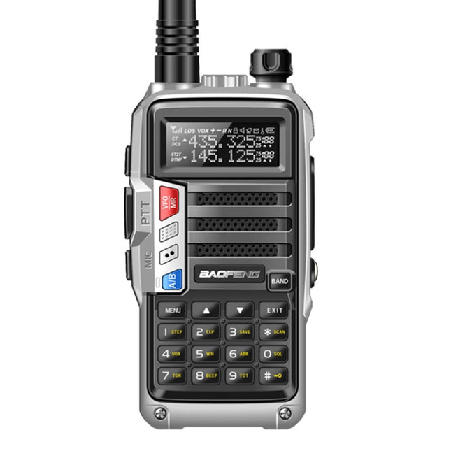 Baofeng BF-UV5R Plus S9 FM Interphone Handheld Walkie Talkie, US Plug, Black, US Plug, Red, US Plug, Silver, US Plug