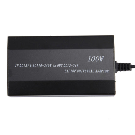 Laptop Notebook Power 100W Universal Charger with Car Charger & AC Power Adapter & 8 Power Adapters & 1 USB Port for Samsung, Sony, Asus, Acer, IBM, HP, DELL, UK Plug, AU Plug, EU Plug, UK Plug