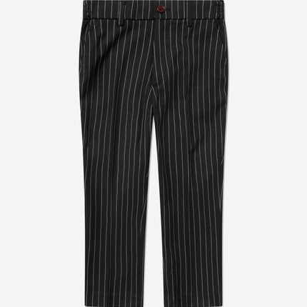 SUITLAB London Boys Striped 3 Piece Suit Set in Black