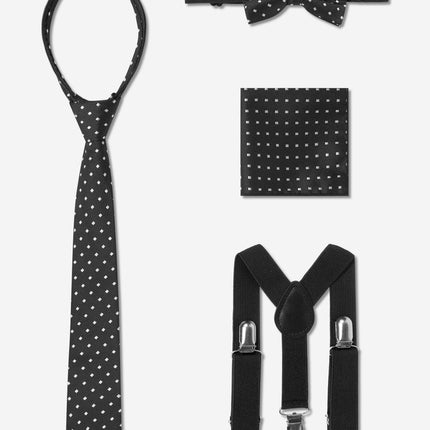 SUITLAB London Boys 7 Piece Suit Set in Black