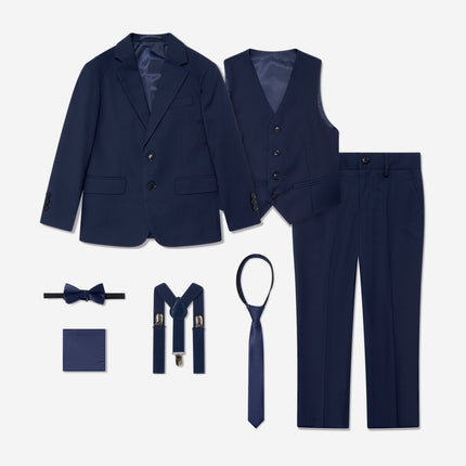 SUITLAB London Boys 7 Piece Suit Set in Navy