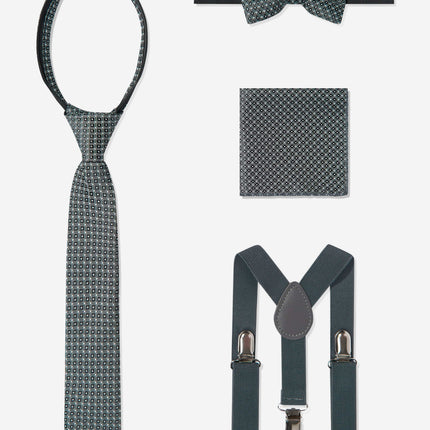 SUITLAB London Boys 7 Piece Suit Set in Grey
