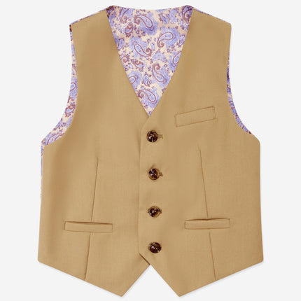 SUITLAB London Boys 7 Piece Suit Set in Beige