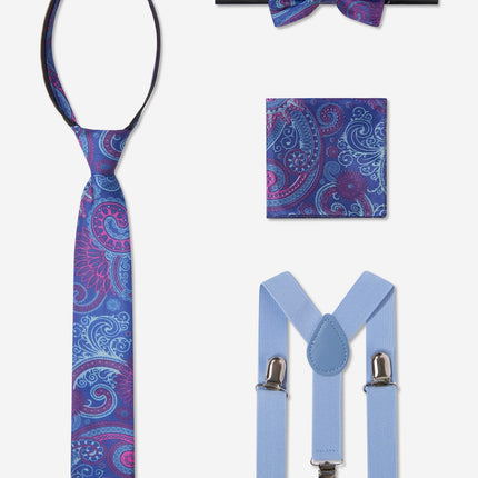SUITLAB London Boys 7 Piece Suit Set in Blue