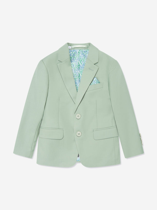 SUITLAB London Boys 7 Piece Suit Set in Green