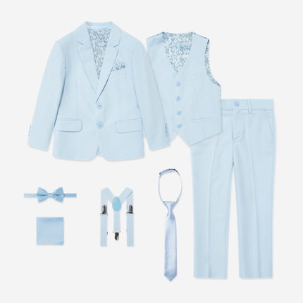 SUITLAB London Boys 7 Piece Suit Set in Blue