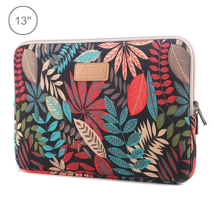 Lisen 13 inch Sleeve Case Colorful Leaves Zipper Briefcase Carrying Bag for Macbook, Samsung, Lenovo, Sony, DELL Alienware, CHUWI, ASUS, HP, 13 inch and Below Laptops, 13 inch