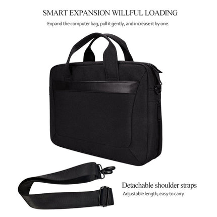 DJ06 Oxford Cloth Waterproof Wear-resistant Portable Expandable Laptop Bag for 15.6 inch Laptops, with Detachable Shoulder Strap, 15.6 inch