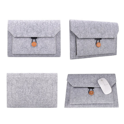 ND06 Multi-purpose Felt Button Laptop Inner Bag for 12.5 inch Laptop