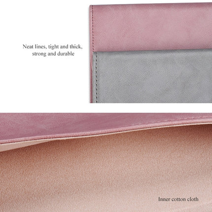 PU01S PU Leather Horizontal Invisible Magnetic Buckle Laptop Inner Bag for 14.1 inch laptops, with Small Bag, 14.1 inch with Small Bag