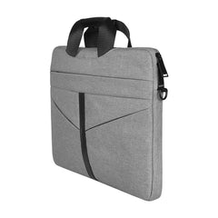 14.1 inch Breathable Wear-resistant Fashion Business Shoulder Handheld Zipper Laptop Bag with Shoulder Strap, 14.1 inch