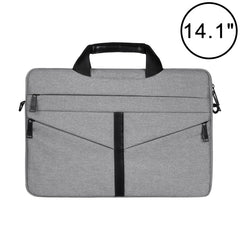 14.1 inch Breathable Wear-resistant Fashion Business Shoulder Handheld Zipper Laptop Bag with Shoulder Strap, 14.1 inch