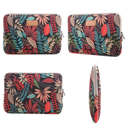 Lisen 6.0 inch Sleeve Case Colorful Leaves Zipper Briefcase Carrying Bag for Amazon Kindle