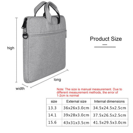 ST01S Waterproof Oxford Cloth Hidden Portable Strap One-shoulder Handbag for 14.1 inch Laptops, ST01S 14.1 inch Light Grey, ST01S 14.1 inch Dark Gray, ST01S 14.1 inch Navy Blue, ST01S 14.1 inch Black, ST01S 14.1 inch Pink