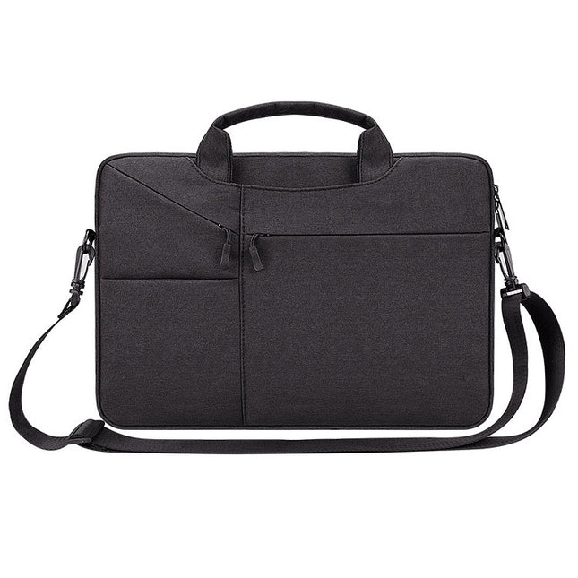ST02S Waterproof Tear Resistance Hidden Portable Strap One-shoulder Handbag for 14.1 inch Laptops, with Suitcase Belt, ST02S 14.1 inch Black, ST02S 14.1 inch Dark Gray, ST02S 14.1 inch Pink, ST02S 14.1 inch Light Grey, ST02S 14.1 inch Navy Blue