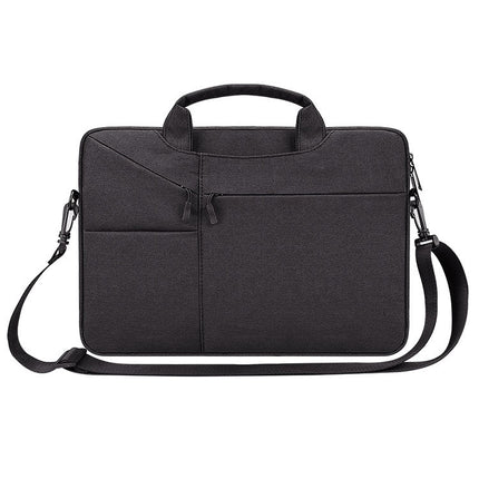 ST02S Waterproof Tear Resistance Hidden Portable Strap One-shoulder Handbag for 14.1 inch Laptops, with Suitcase Belt, ST02S 14.1 inch Black, ST02S 14.1 inch Dark Gray, ST02S 14.1 inch Pink, ST02S 14.1 inch Light Grey, ST02S 14.1 inch Navy Blue