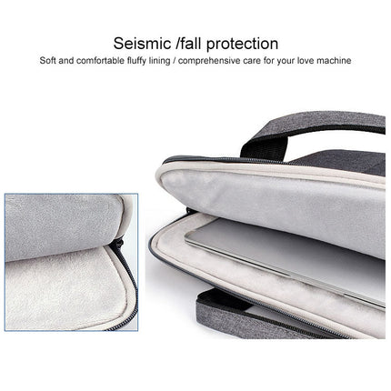 ST02S Waterproof Tear Resistance Hidden Portable Strap One-shoulder Handbag for 14.1 inch Laptops, with Suitcase Belt, ST02S 14.1 inch Pink, ST02S 14.1 inch Light Grey, ST02S 14.1 inch Navy Blue, ST02S 14.1 inch Black, ST02S 14.1 inch Dark Gray