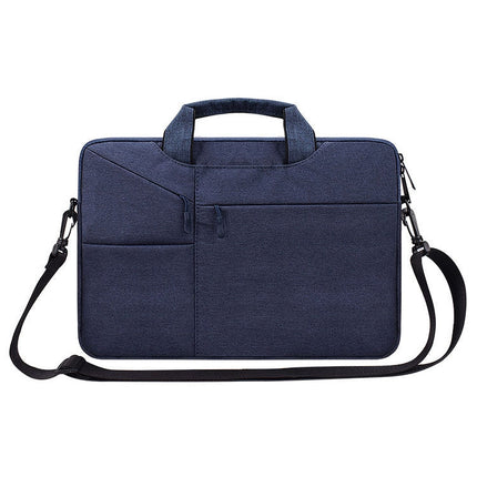 ST02S Waterproof Tear Resistance Hidden Portable Strap One-shoulder Handbag for 14.1 inch Laptops, with Suitcase Belt, ST02S 14.1 inch Pink, ST02S 14.1 inch Light Grey, ST02S 14.1 inch Navy Blue, ST02S 14.1 inch Black, ST02S 14.1 inch Dark Gray