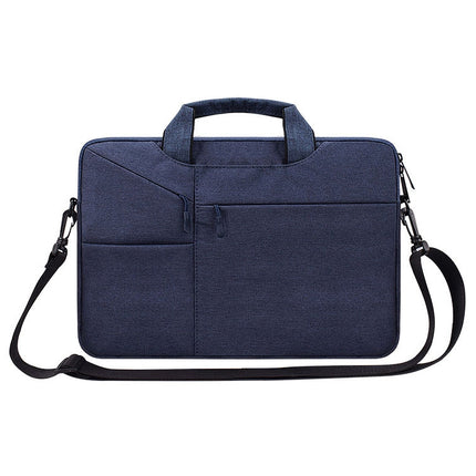 ST02S Waterproof Tear Resistance Hidden Portable Strap One-shoulder Handbag for 14.1 inch Laptops, with Suitcase Belt, ST02S 14.1 inch Black, ST02S 14.1 inch Dark Gray, ST02S 14.1 inch Pink, ST02S 14.1 inch Light Grey, ST02S 14.1 inch Navy Blue