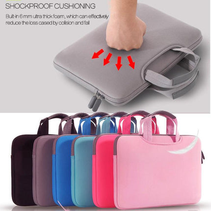 12 inch Portable Air Permeable Handheld Sleeve Bag for MacBook, Lenovo and other Laptops, Size:32x21x2cm, 12 inch Magenta, 12 inch Blue, 12 inch Grey, 12 inch Green, 12 inch Pink, 12 inch Black
