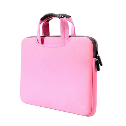 15.4 inch Portable Air Permeable Handheld Sleeve Bag for MacBook Air / Pro, Lenovo and other Laptops, Size: 38x27.5x3.5cm, 15.4 inch Magenta, 15.4 inch Blue, 15.4 inch Grey, 15.4 inch Green, 15.4 inch Pink, 15.4 inch Black