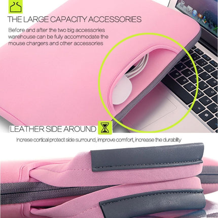 15.4 inch Portable Air Permeable Handheld Sleeve Bag for MacBook Air / Pro, Lenovo and other Laptops, Size: 38x27.5x3.5cm, 15.4 inch Magenta, 15.4 inch Blue, 15.4 inch Grey, 15.4 inch Green, 15.4 inch Pink, 15.4 inch Black