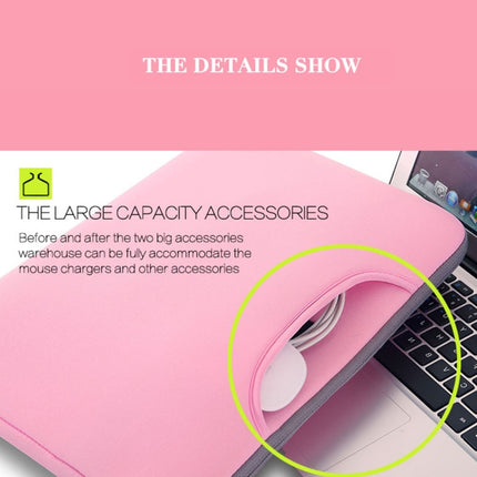 15.6 inch Portable Air Permeable Handheld Sleeve Bag for Laptops, Size: 41.5x30.0x3.5cm, 15.6 inch Black, 15.6 inch Pink, 15.6 inch Green, 15.6 inch Grey, 15.6 inch Magenta