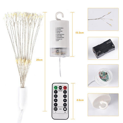 150 LEDs Batteries Box LED Decorative Light with Remote Control, 30CM Colorful Light, 30CM White Light, 30CM Warm White