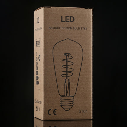 ST64 E27 4W 4 LEDs 600 LM 3000K Retro Dimming LED Filament Light Bulb Energy Saving Light, AC 220V, ST64 4W White Light, ST64 4W Warm White