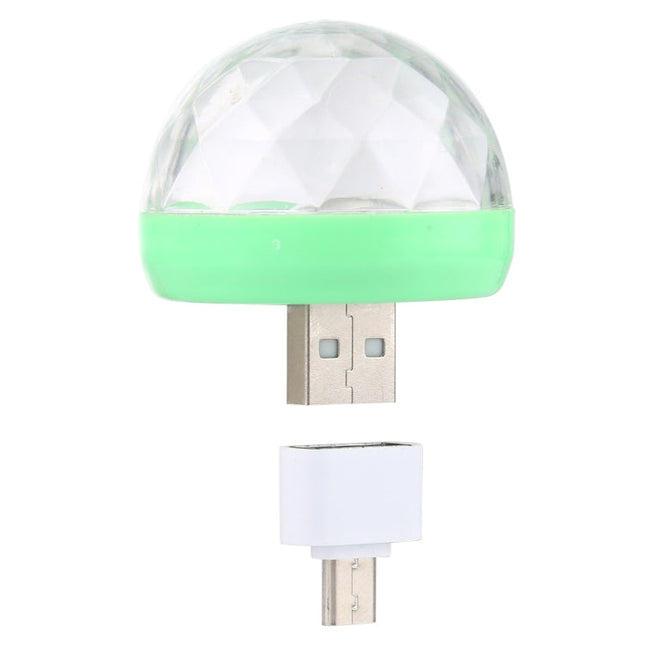 4W RGB USB LED Crystal Magic Ball Stage Light with Micro USB Adapter