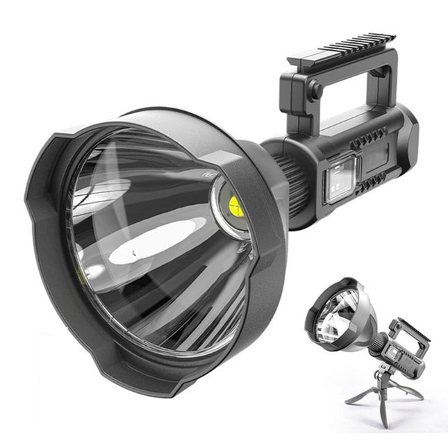 W590 P50 10W Rechargeable Strong LED Flashlight 4-Modes Outdoors Searchlight with Tripod, W590 P50