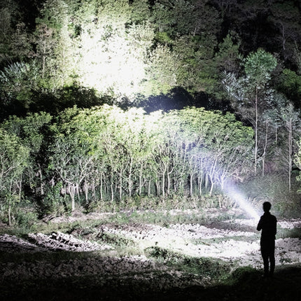 W590 P50 10W Rechargeable Strong LED Flashlight 4-Modes Outdoors Searchlight with Tripod, W590 P50