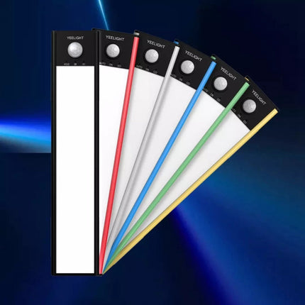 60cm Original Xiaomi Youpin YEELIGHT LED Smart Human Motion Sensor Light Bar Rechargeable Wardrobe Cabinet Corridor Wall Lamps, 60cm