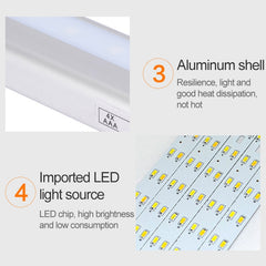 2.8W 60 LEDs Warm White Wide Screen Intelligent Human Body Sensor Light LED Corridor Cabinet Light, USB Charging Version