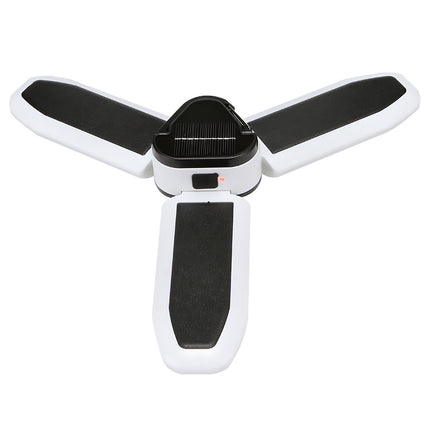 Multifunctional Solar USB Charging 60 LED Trefoil Camping Lamp Outdoor Tent Portable Lamp Flashlight  Emergency Light Bulb Light, Style: Solar, Style: Solar