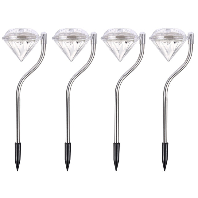 Outdoor Garden Landscape Path Decorative Diamond Lights, Random Color Delivery