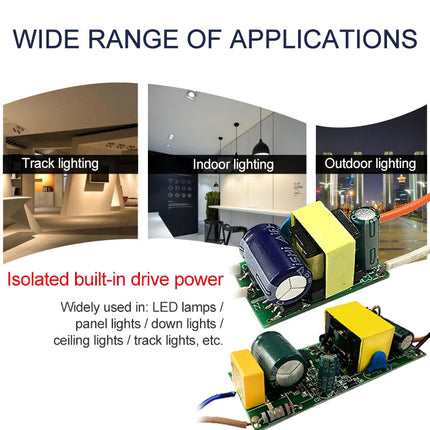 4-7W LED Driver Adapter Isolated Power Supply AC 85-265V to DC 12-26V, 4-7W