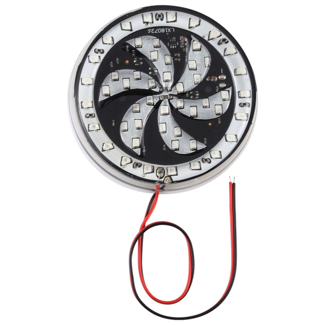 65 LEDs SMD 2835 Motorcycle Modified Windmill Angel Eyes RGB Light Fire Wheel Light Styling Flash Atmosphere Lamp, Diameter: 8.3cm, DC 12V, 65 LEDs Diameter: 9cm