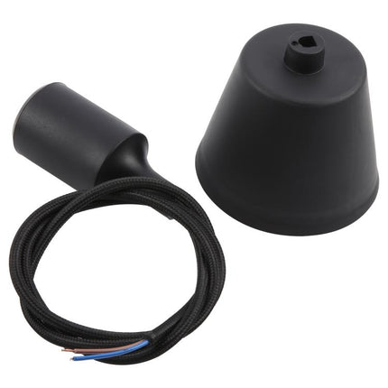 E27 Lamp Holder DIY Ceiling Chandelier Light Bulbs Screw Silicone Base Socket, Cable Length: 1m