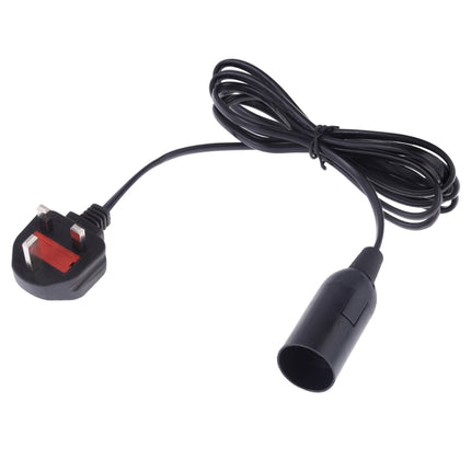 E14 Wire Cap Lamp Holder Chandelier Power Socket with 1.8m Extension Cable, Big UK Plug, Big UK Plug, 1.8m
