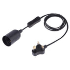 Small UK Plug, 1.2m / Black