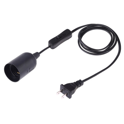 E27 Wire Cap Switch Lamp Holder Chandelier Power Socket with 1.2m Extension Cable, Small UK Plug